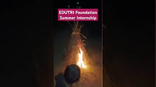 EDUTRI Foundation  Summer Internship  NGO Work [upl. by Tillion437]