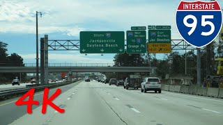 ⁴ᴷ Interstate 95 Metro Jacksonville FL southbound 4K VIDEO [upl. by Eiroc467]