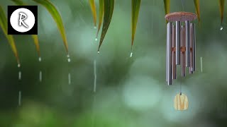 Chimes Rain Thunder amp Wind Ambiance 12 Hours for MeditationSleepRelaxingInsomnia Nature Sounds [upl. by Rellek936]