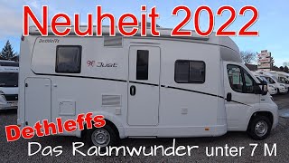 Brandneuer Grundriss Dethleffs 2022💖 Wohnmobil T6762 Just 90 Raumwunder auf 7 Meter✌Unsere Roomtour💖 [upl. by Kcarb]