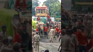 Dasara Jamboo Savari Abhimanyu Carrying Golden Howdah❣️❣️ [upl. by Adekahs]