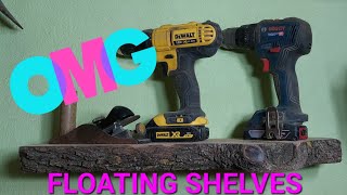 Floating Shelves  Make A Floating Shelf wood diy woodworking [upl. by Hakan]