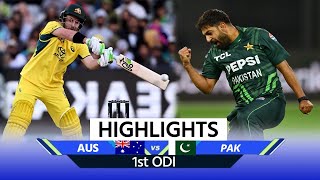 AUS vs PAK 1st ODI Highlights Australia vs Pakistan 1st ODI Match Highlights Pat Cummins [upl. by Neenad]