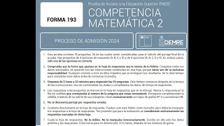 Resolución Paes m2 2024 IIIparte [upl. by Grobe]