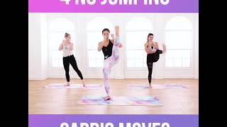 4 No Jumping Cardio Moves  POP Pilates [upl. by Akers46]