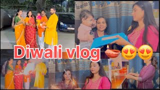 Diwali vlog ll parlor me celebrate kiya ll 😍😍 [upl. by Nayllij]