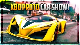 GTA 5 NEW X80 PROTO CAR SHOW Best Paint Jobs amp Customization PS4 amp PC [upl. by Giliana29]