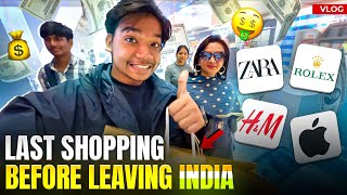 ₹1000000 💸 Shopping Before Leaving INDIA 😱  MD1 [upl. by Labanna874]