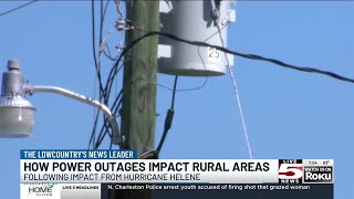 VIDEO In rural areas some Lowcountry residents still wait for lights to come back on [upl. by Nellac]