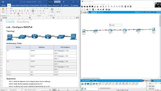 851 Lab  Configure DHCPv6 Packet Tracer [upl. by Yttel]