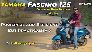 Sleek Looking Retro Modern Scooter  Yamaha FASCINO 125 2024  Tamil Review  Chakkaram [upl. by Legim]