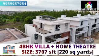 Gated Community Best Villa for Sale in Hyderabad Independent House for Sale in Hyderabad [upl. by Timothea]