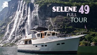 FULL YACHT TOUR  SELENE 49 TRAWLER [upl. by Fotzsyzrk]