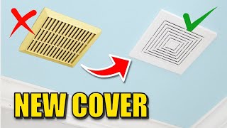 How to REPLACE Bathroom Exhaust FAN Cover [upl. by Einallem230]