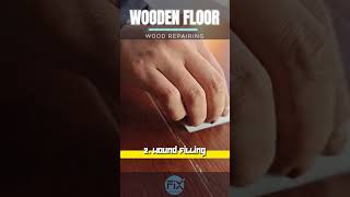 How to DIY WOODEN FLOOR REPAIR  wooden floor  wood floor  damaged wood floor  wood floor repairs [upl. by Flemming329]