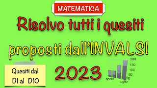 Simulazione Prova Invalsi Matematica  Terza Media  20222023  Soluzione Quesiti proposti  Parte1 [upl. by Elwin976]