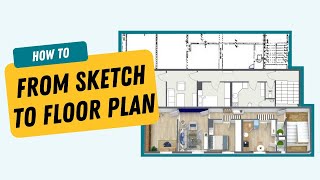 Turn Your Paper Floor Plan Sketch into a Professional Online Floor Plan [upl. by Cartwell]