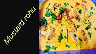 Rohu fish with mustard curry sorisa besara machasorse bata machbengoli odia recipe [upl. by Norreht]