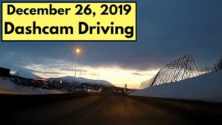 Dashcam driving in Tromsø Norway December 26 2019 [upl. by Neret]