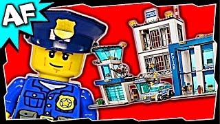 Lego City POLICE STATION 60047 Stop Motion Build Review [upl. by Aissila]