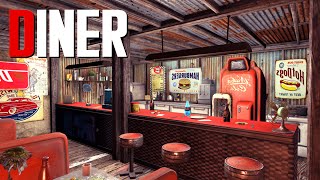 Fallout 4 Settlement Build Diner [upl. by Yeslehc]