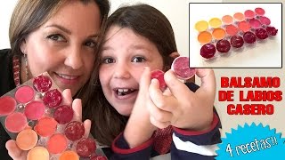 BÁLSAMO de labios casero 4 recetas fáciles [upl. by Adamina83]