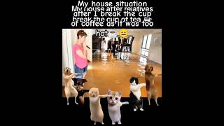 Floody😐 youtube home room cup coffee breaking flood disaster funny trending shorts short [upl. by Gloriane]