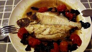 Cooking Fish Dab or Plaice tomato parcel en papilotte A Dab Hand In The Kitchenmpg [upl. by Ahsin]