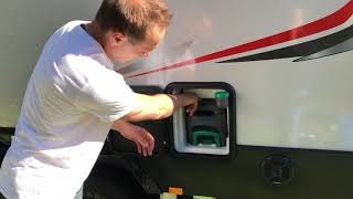 8 How to empty the toilet cartridge  2020 Jayco Expanda 17562 Outback [upl. by Anileda333]