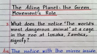 What does the notice The worlds most dangerous animal at a cage in the zoo  The Ailing Planet [upl. by Mindi]