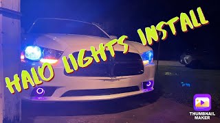 Dodge Charger Halo fog lights ￼Install￼￼ [upl. by Ensign]