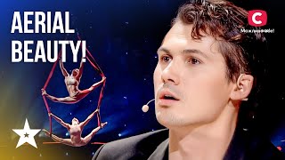 💖 5 Best Aerial Strap Shows Ever 🎉 Dangerous Auditions  Got Talent 2024 [upl. by Asyle]