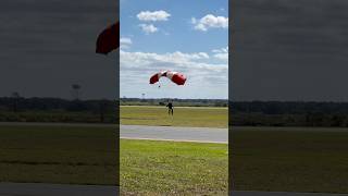 Skydivers landing after record attempt [upl. by Rufus]