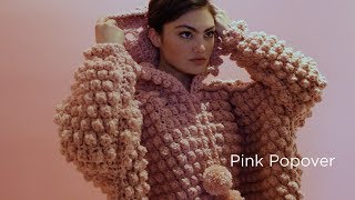 Pink Popover crocheted with Vannas Choice® [upl. by Hplar48]