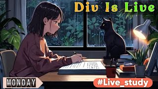 DIV IS LIVE 🥀  16TH SEPT  LIVE STUDY WITH ME 🍀 NO MUSIC PRODUCTIVE STUDY WITH ME  MORNING STUDY [upl. by Notlimah529]