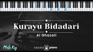 Kurayu Bidadari  Al Ghazali KARAOKE PIANO  MALE KEY [upl. by Coryden]