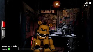 If Fredbear were added to FNaF 1 1983 Fredbear FNaF 1 Mods [upl. by Handbook]