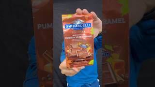 🍁 Pumpkin Spice Ghirardelli Chocolate Squares 🍂 Swiss deserts USA eating foodies foodblogger [upl. by Anemaj]