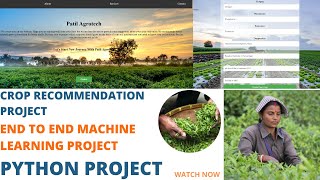 Machine Learning Project  Crop Recommendation System  Python Project  Part 1 pythonprojects [upl. by Amandi]