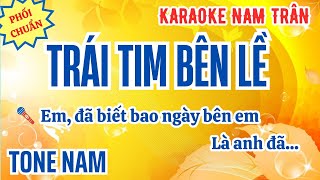 Karaoke Trái Tim Bên Lề Tone Nam  Nam Trân [upl. by Stein]