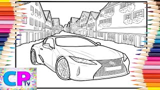 Lexus LC 500Lexus Coloring PagesCopic Markerscoloringpagestv Elektronomia  EnergyNCS Release [upl. by Berthe]