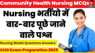 CHO Exam Preparation 2025 MCQs  Community health officer exam modal paper  Enough Piyush [upl. by Pylle]