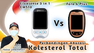 Hasil Akurasi Kolesterol Total Elvasense EMS10 amp Fora 6 Plus [upl. by Harrow]