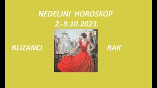 Jasminka HolclajtnerRoyal Astro StudioBLIZANCI RAKNedeljni horoskop za period od 29102023 [upl. by Arehsat]