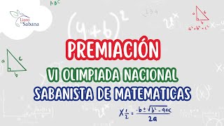 Premiación VI Olimpiadas de matemáticas [upl. by Madonna148]