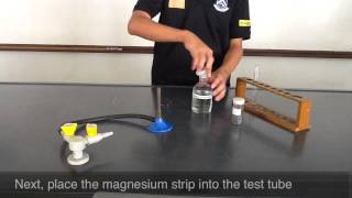 Acidmetal reaction  lighted splint test [upl. by Brom]