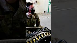 Loading 20mm Rounds into F15s M61 Vulcan [upl. by Solley]