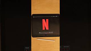 NETFLIX Logo Animation Subscribe for more  netflix procreate logo [upl. by Asserak844]