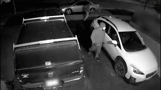 CAUGHT ON CAMERA Vandals in Vaughan smash windows and spray paint cars [upl. by Shaeffer]