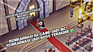 Reinkarnasi Ke Game Jadi Boss Terakhir 😁 JJ Anime [upl. by Snevets27]